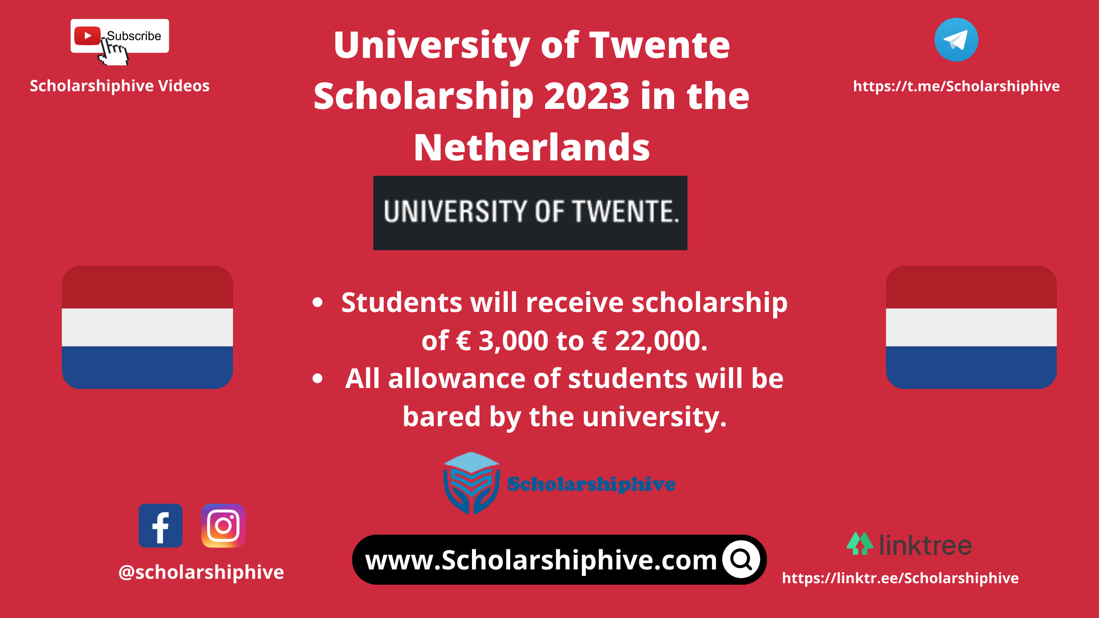 University Of Twente Scholarship 2023 Netherlands Scholarshiphive