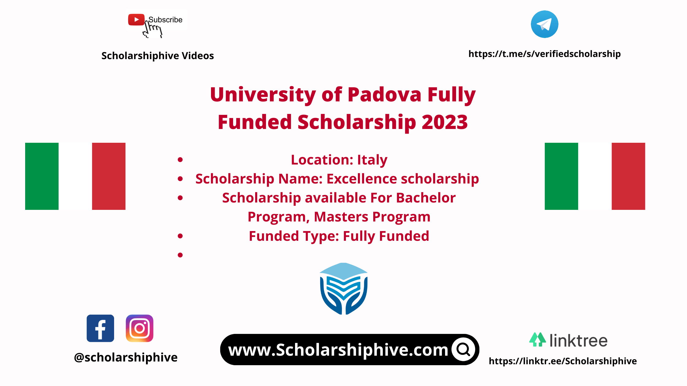 university of padova phd scholarship