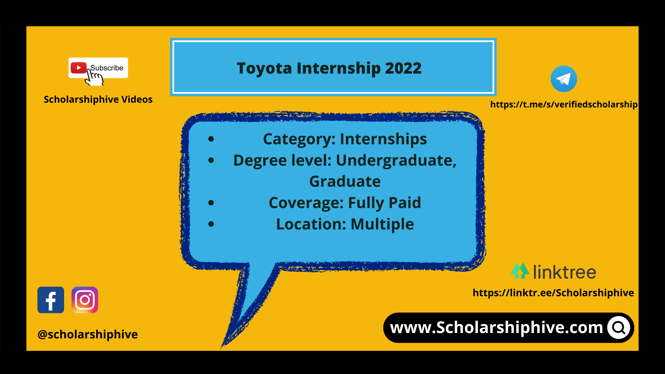 Toyota Internship 2022 Scholarshiphive