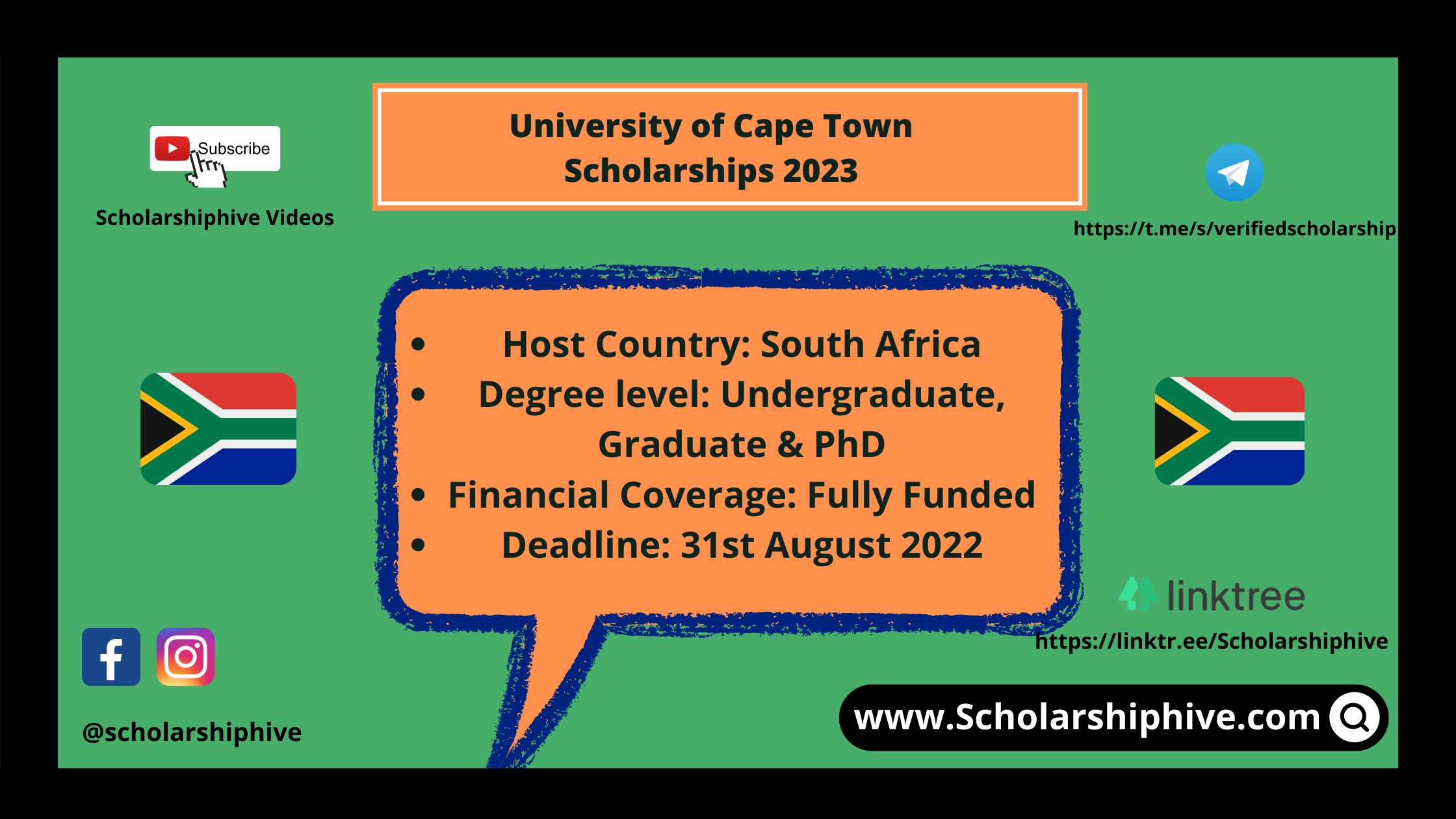 University of Cape Town Scholarships 2023 Scholarshiphive