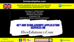 Scholarship in UK at Glasgow Caledonian University 2023