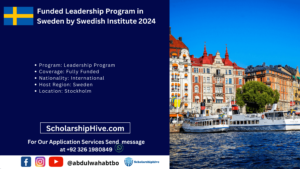 Funded Leadership Program in Sweden by Swedish Institute 2024