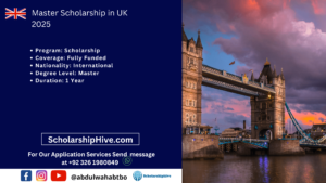 Master Scholarship in UK 2025