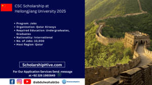 CSC Scholarship at Heilongjiang University 2025