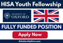 HISA Youth Fellowship 2026 in UK HISA Youth Fellowship 2026 in UK
