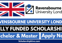 Ravensbourne University London Scholarship 2026-27